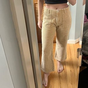 Sand colored corduroy pants